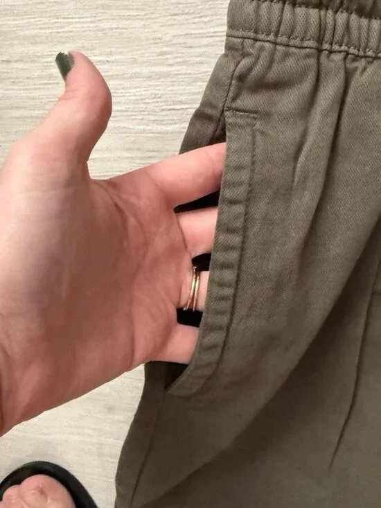 Gap Nwt Olive Green Cotton Cargo Pants - Picture 4 of 5